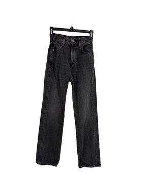 Goldsign The Martin High-Rise Straight Leg Black Jeans Size 23